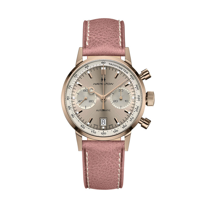 Hamilton American Classic Intra-Matic Auto Chrono Beige Dial Watch, 40mm image number 0