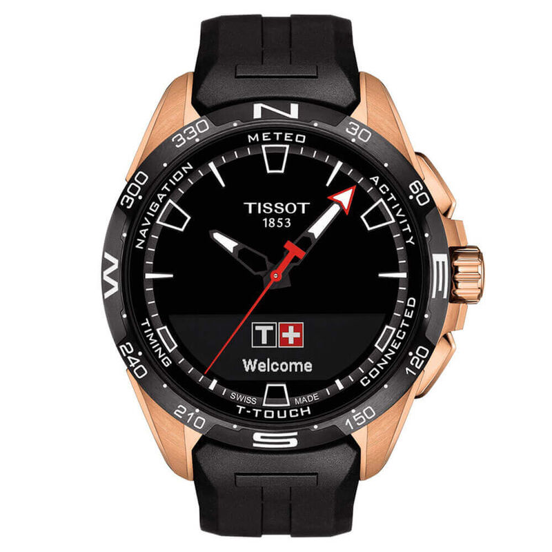 TISSOT T-Touch Connect Solar Black Dial Watch, 47.5mm image number 0