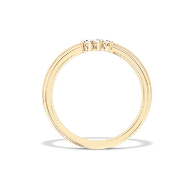 Classic Round Diamond Band, 1/20 Total Carat Weight, 14K Yellow Gold Size 6.5