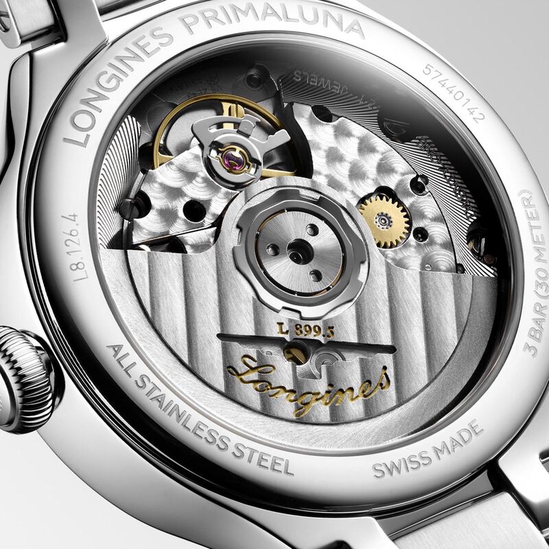 Longines Primaluna Moonphase White Dial Watch, 34mm image number 4