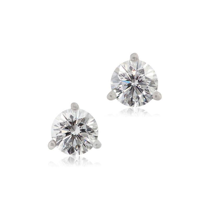 Ben Bridge Signature Diamond Studs, &frac34; Carat Total Weight, in 18K White Gold image number 0