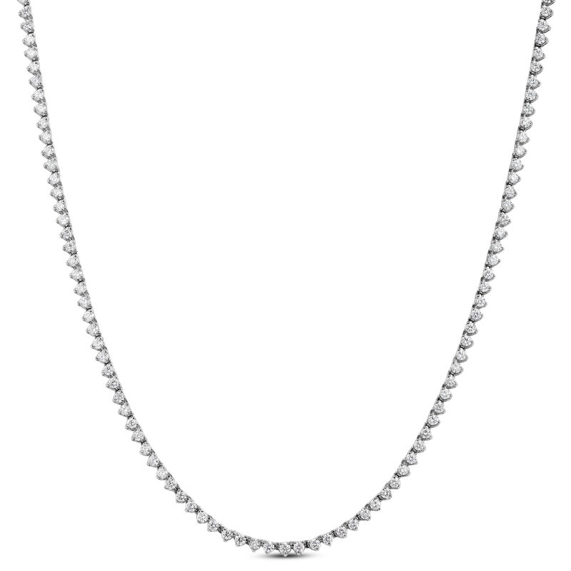 Diamond Choker Necklace, 14K White Gold image number 0