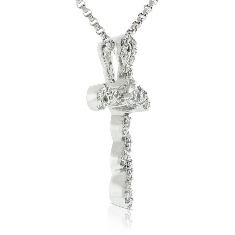 Ikuma Canadian Diamond Twisted Cross Pendant 14K image number 4