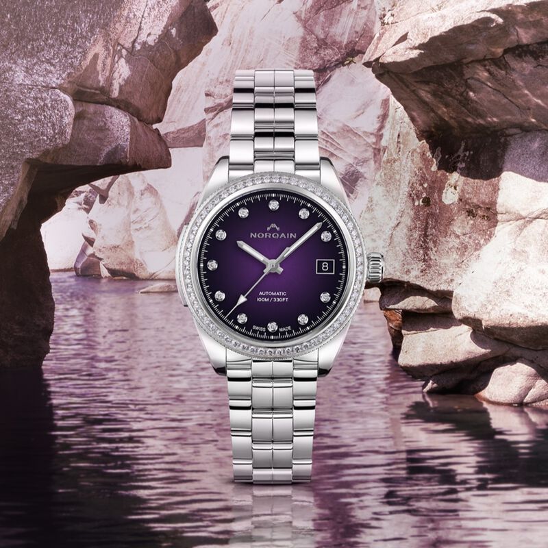 NORQAIN Adventure Sport  Purple Gradient Dial Watch, 37mm image number 1