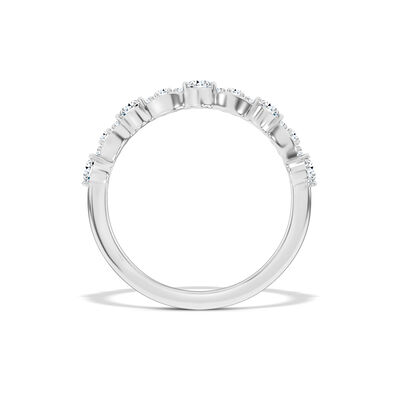Classic Round Diamond Anniversary Band, &frac14; Carat Total Weight, 14K White Gold