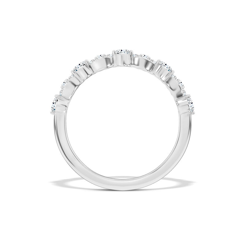 Classic Round Diamond Anniversary Band, &frac14; Carat Total Weight, 14K White Gold image number 1
