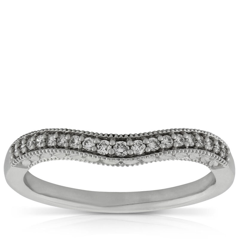 Diamond Contour Band 14K image number 0