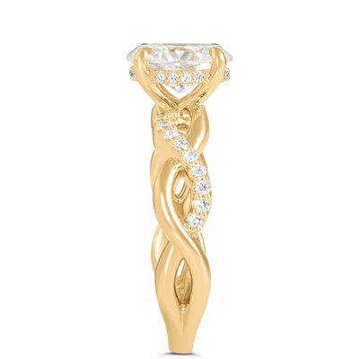 Bella Ponte Oval Diamond Engagement Ring, 18K Yellow Gold