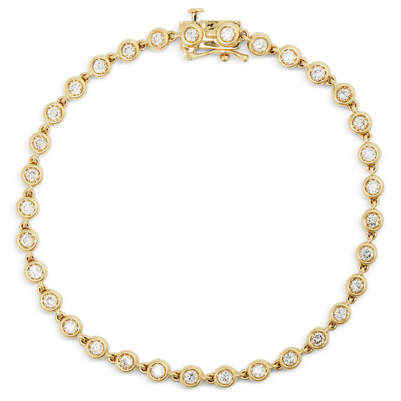 Diamond Bracelet, 14K Yellow Gold image number 0