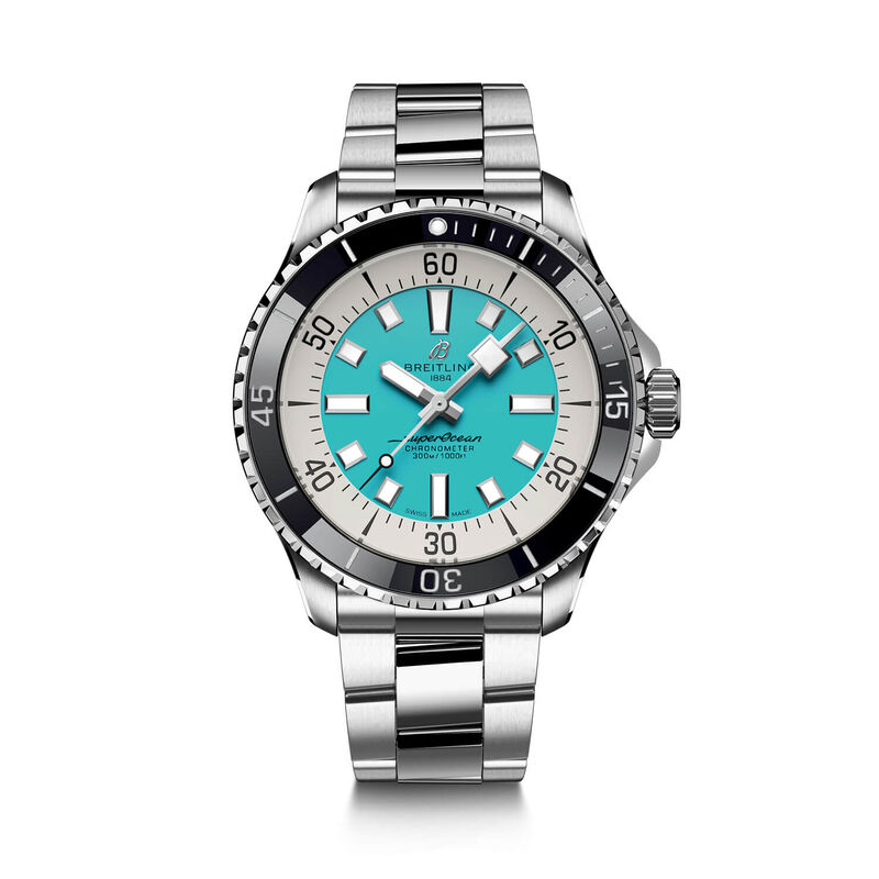 Breitling Superocean Automatic Turquoise Dial Watch, 44mm image number 0