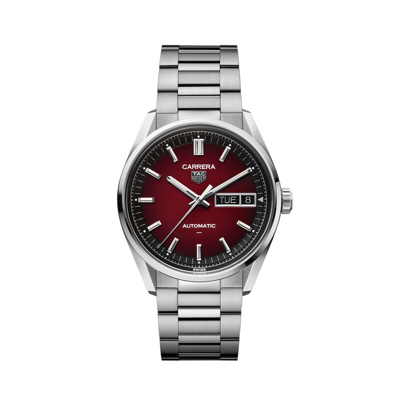 TAG Heuer Carrera Day-Date Red Dial Watch, 41mm image number 0