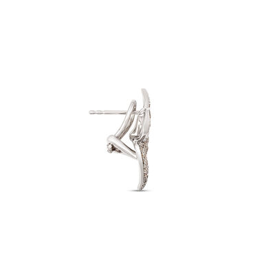 Flower Shaped Diamond Studs, 1 &frac34; Carat Total Weight, 18K White Gold