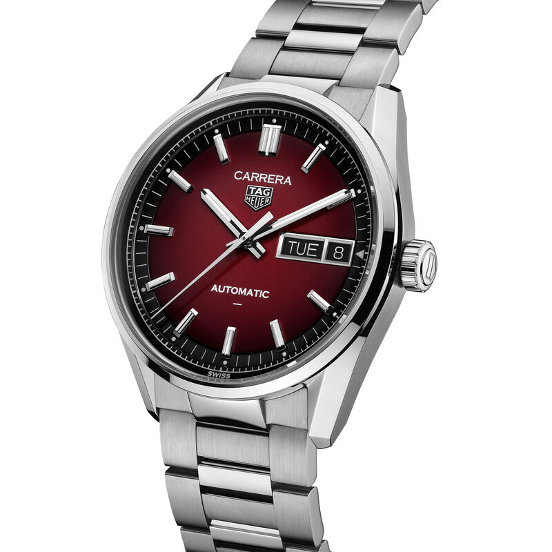 TAG Heuer Carrera Day-Date Red Dial Watch, 41mm image number 1