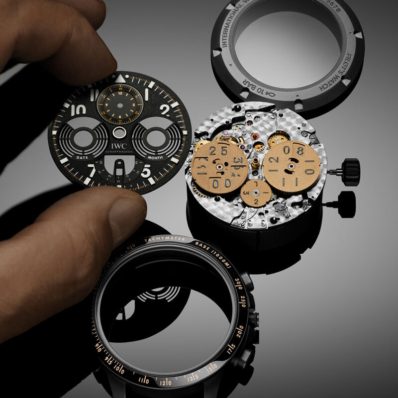 IWC Pilot&rsquo;s Watch Performance Chronograph Perpetual Calendar Digital Date-Month Black Dial Watch, 43mm image number 4