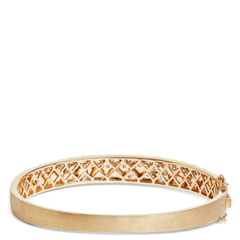 Confetti Diamond Bangle, 14K Yellow Gold image number 1