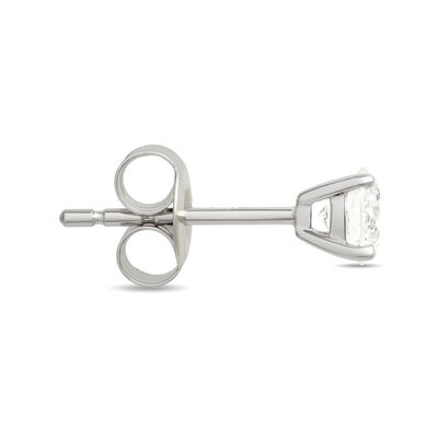 Classic Round Diamond Studs, &frac12; Carat, in 14K White Gold