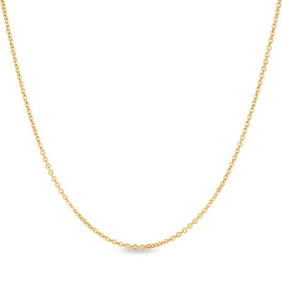 Classic 22-Inch Cable Chain Necklace, 14K Yellow Gold
