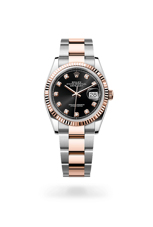 rolex datejust in everose rolesor - combination of oystersteel and everose gold, m126231-0020 - ben bridge