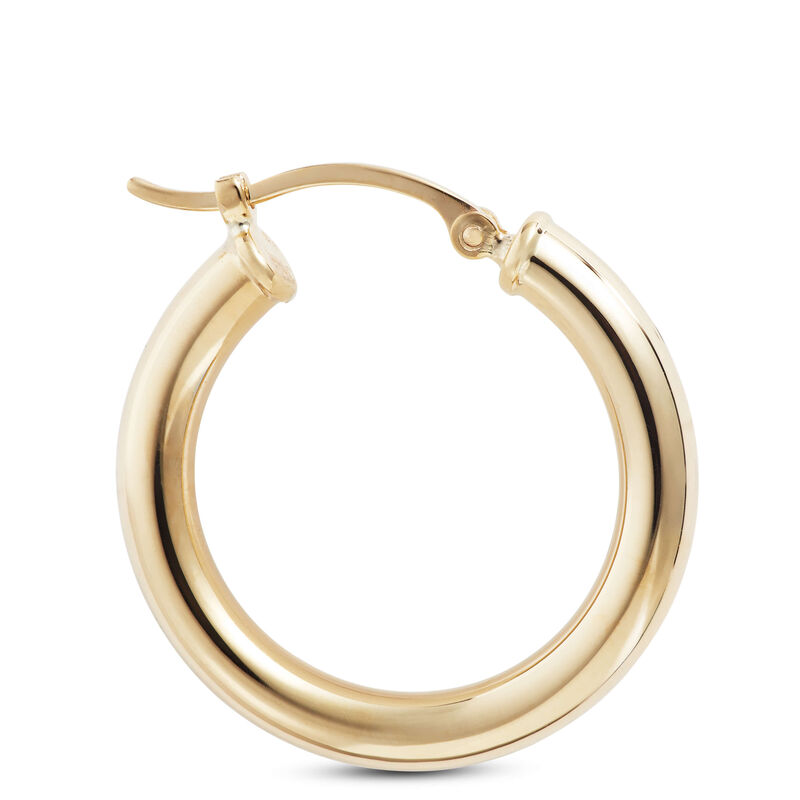 20MM Hoop Earrings, 14K Yellow Gold image number 1