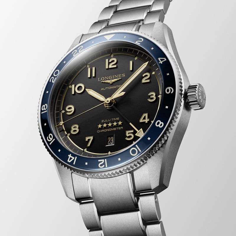 Longines Spirit Zulu Time Anthracite Dial Watch, 42mm image number 1
