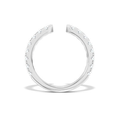 Classic Round Diamond Anniversary Band, &frac12; Carat Total Weight, 14K White Gold