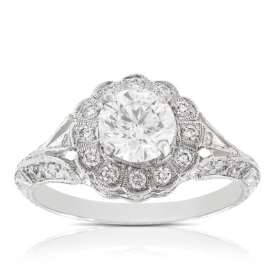 Diamond Engagement Ring 14K