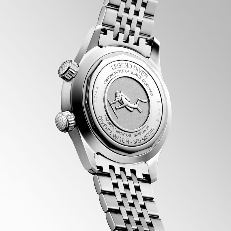 Longines Legend Diver Green Dial Watch, 39mm image number 2