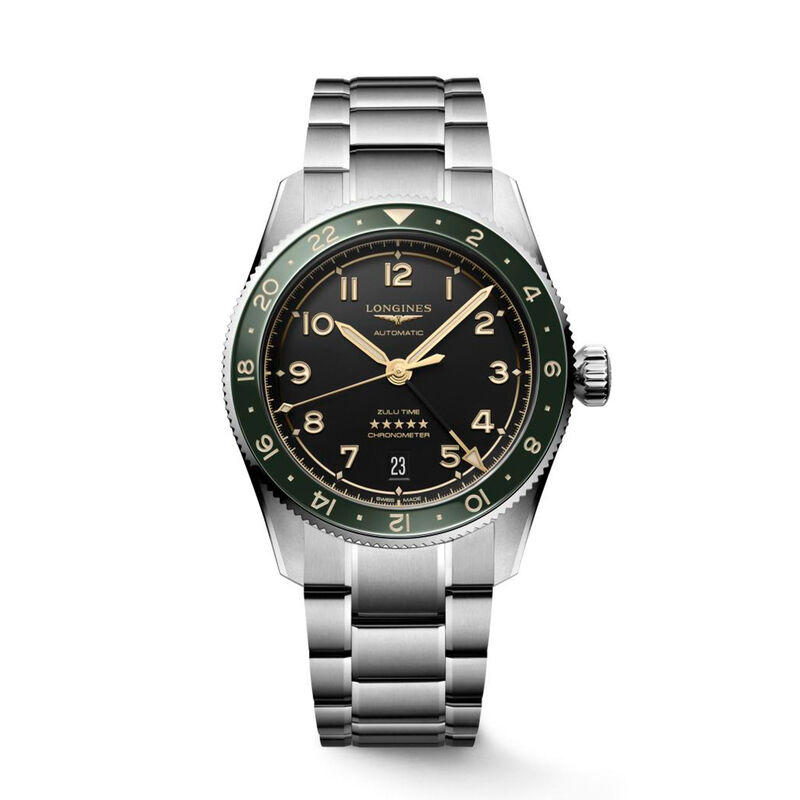 Longines Spirit Zulu Time Watch Anthracite Dial, 39mm image number 0