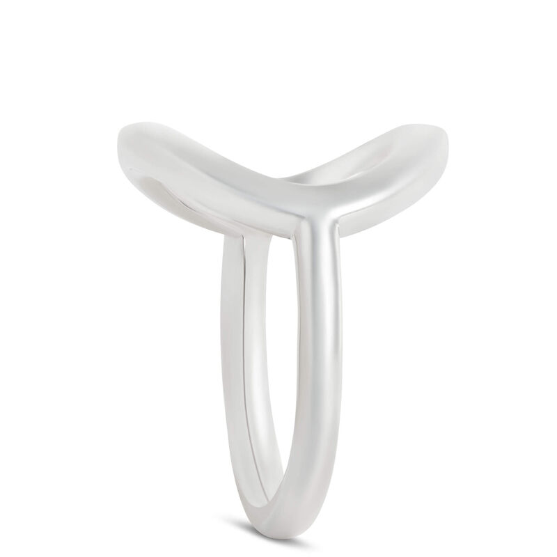 Open Oval Ring, Sterling Silver image number 1