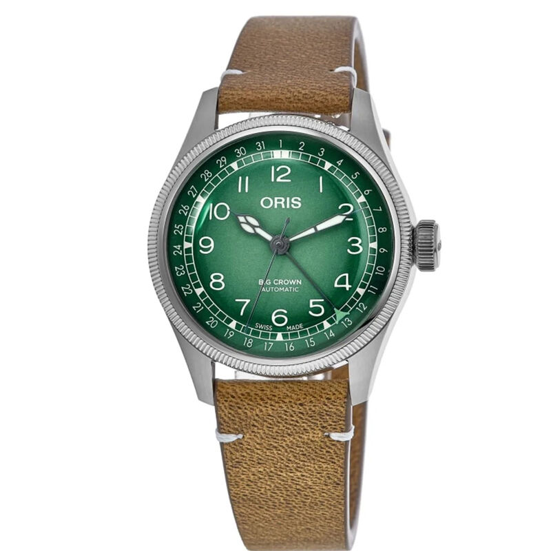 Oris Big Crown Pointer Date Cervo Volante Limited Edition Green Dial Watch, 38mm image number 0