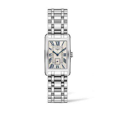 Longines DolceVita Watch Silver Dial Steel Bracelet, 23mm