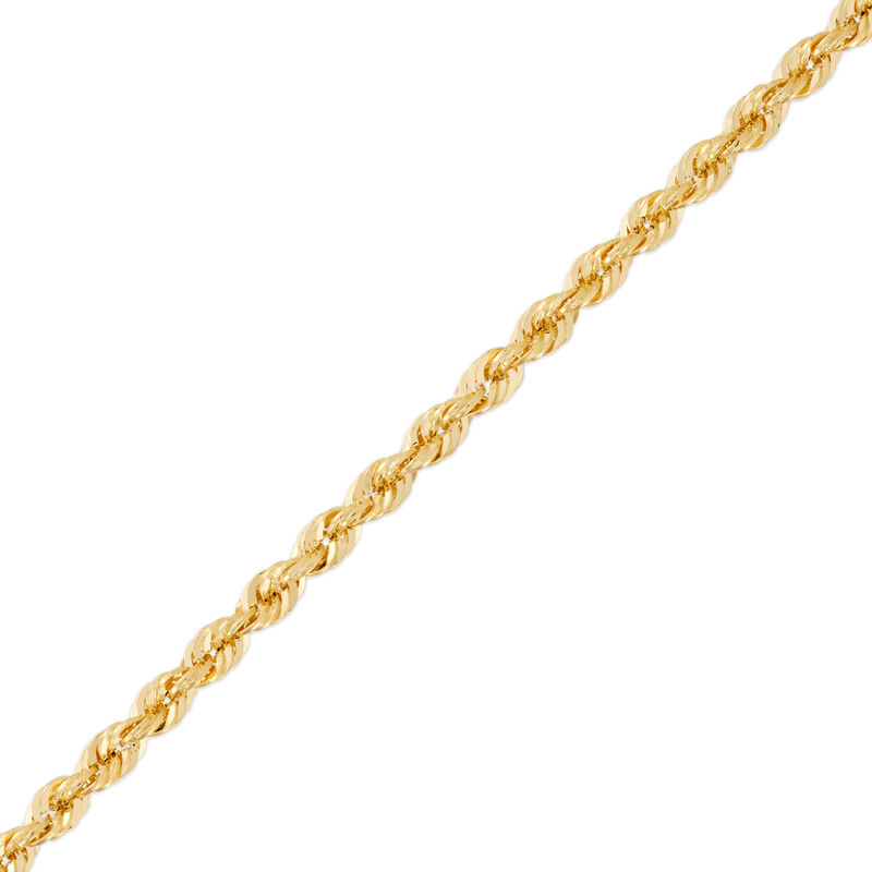 Bold Hollow Rope Link Necklace, 14K Yellow Gold image number 3