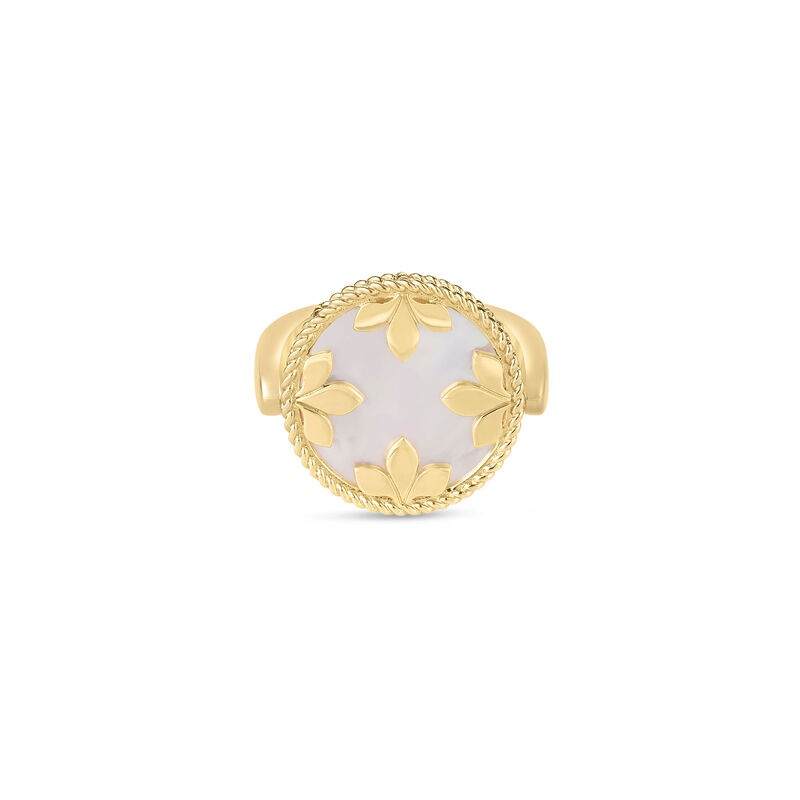 Roberto Coin 18K Yellow Gold Venetian Medallions Medium Reversible Ring&nbsp;Size 6.5 image number 0