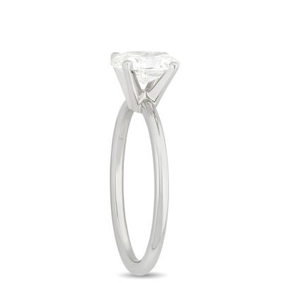 Timeless Bella Ponte Oval Diamond Engagement Ring, 1 Carat Weight, 14K White Gold Size 7