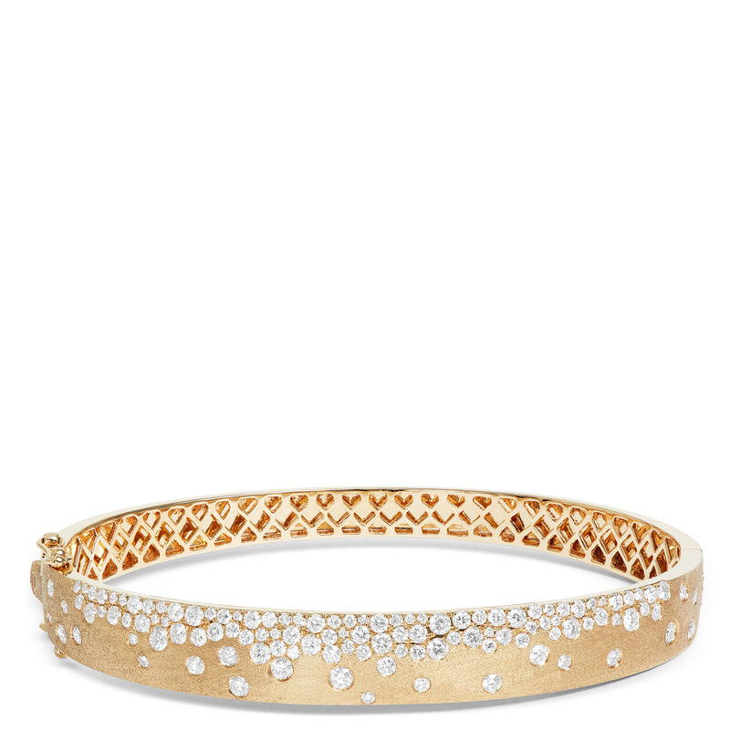 Confetti Diamond Bangle, 14K Yellow Gold image number 0