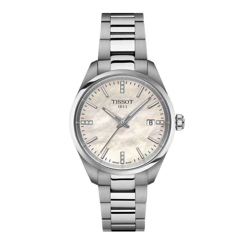 TISSOT PR 100 White Dial Watch, 34mm image number 0