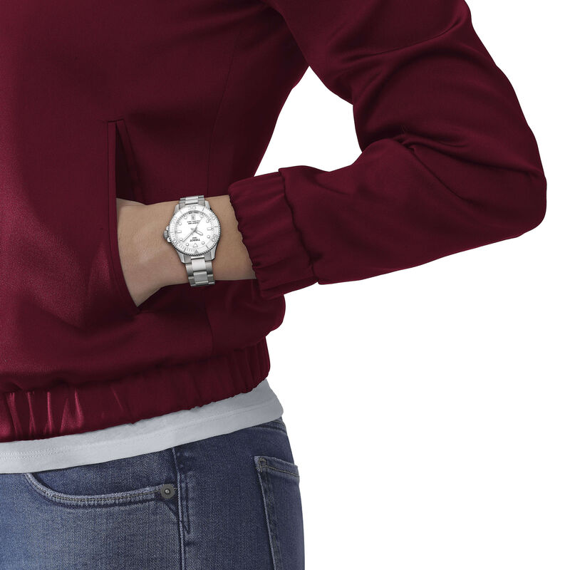 TISSOT Seastar 1000 White Dial Watch, 36mm image number 1