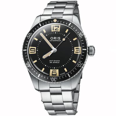 Oris Divers 60th Anniversary Edition Black Dial Watch, 40mm