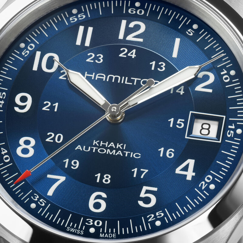 Hamilton Khaki Field Auto Blue Dial Watch, 38mm image number 3