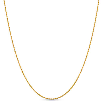 Toscano 22-Inch Adjustable Necklace, 14K Yellow Gold