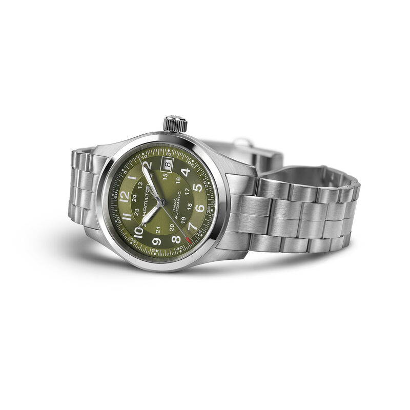 Hamilton Khaki Field Auto Green Dial Watch, 38mm image number 4