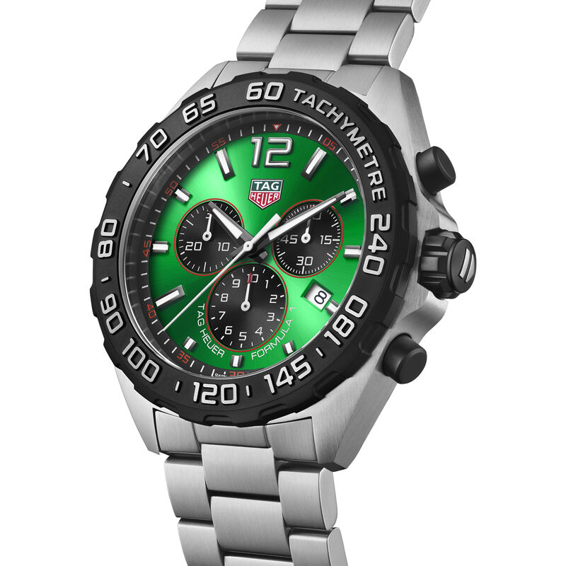TAG Heuer Formula 1 Chronograph Green Dial, 43mm image number 1