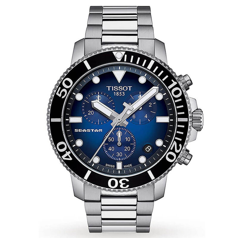 TISSOT Seastar 1000 Gradient Blue Dial Watch, 45.5mm image number 0