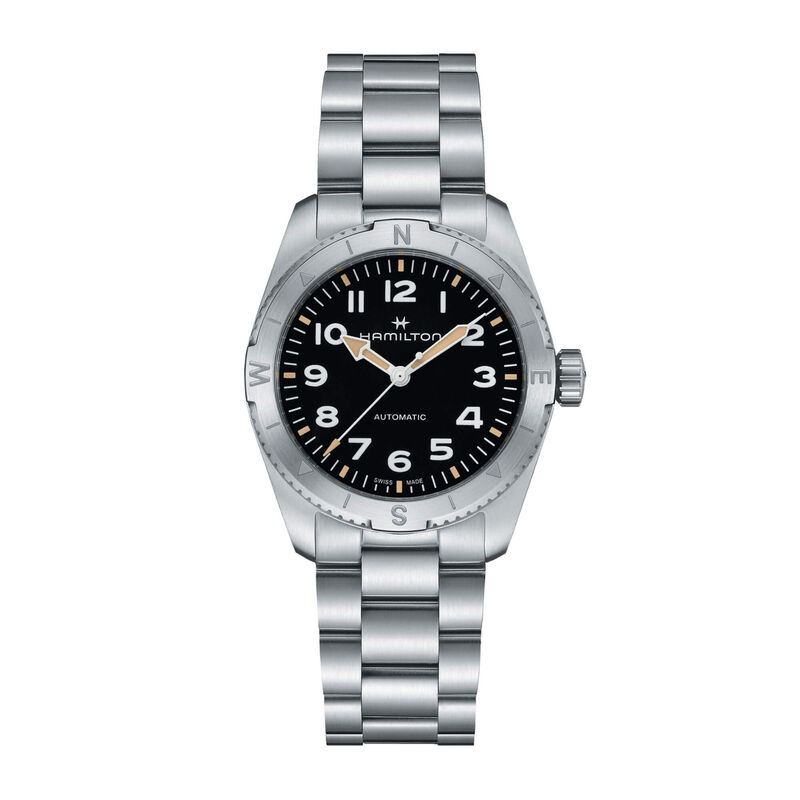 Hamilton Khaki Field Expedition Auto Watch Black Dial Steel Bracelet, 37mm image number 0