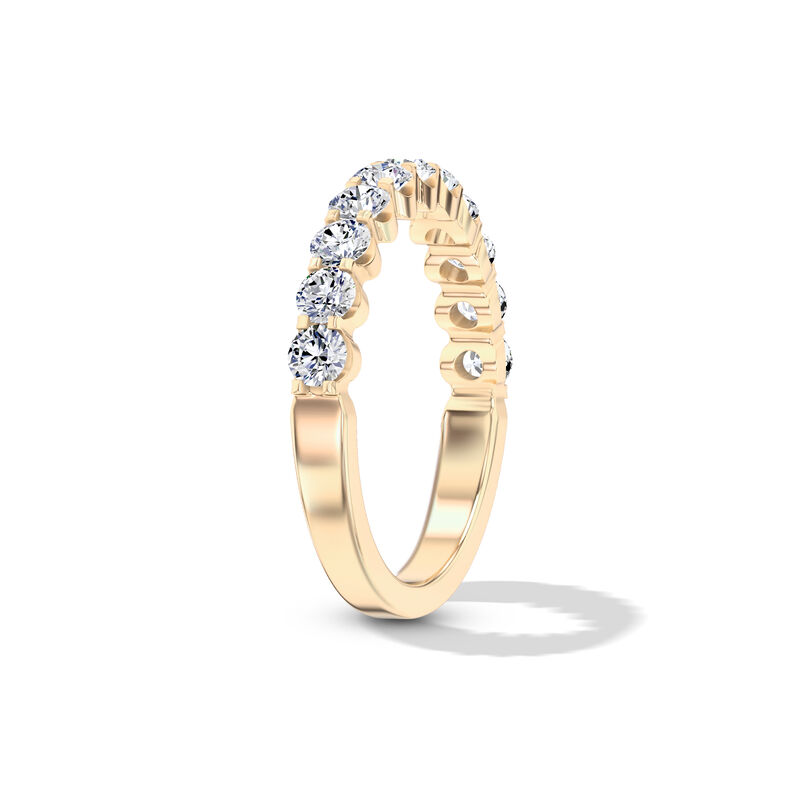 Classic Round Diamond Anniversary Band, 1 Carat Total Weight, 14K Yellow Gold image number 2