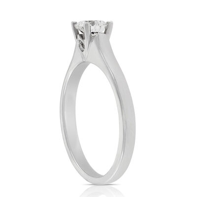 Ben Bridge Signature Diamond Engagement 18K White  Gold Ring