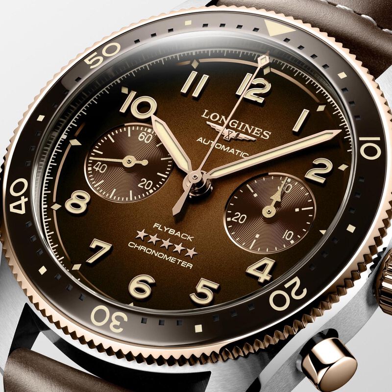 Longines Spirit Flyback Brown Dial Watch, 42mm image number 2