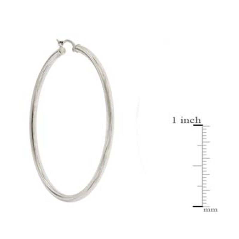 50MM Hoop Earrings 14K image number 1