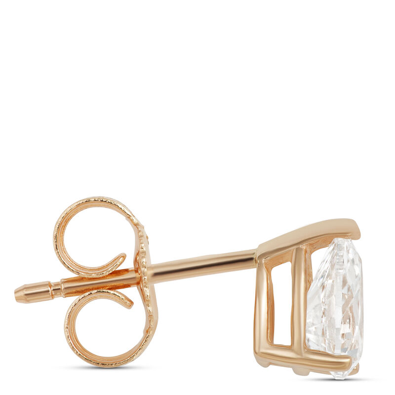 Pear Shape Diamond Studs, ⅔ Carat Total Weight in 14K Yellow Gold image number 1