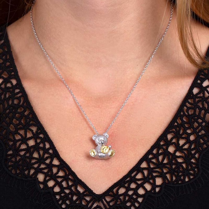 2019 Benny Bear Pendant in Sterling Silver image number 1